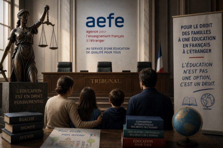 Les Associations de Parents se mobilisent dans le monde contre les d&eacute;cisions de l&rsquo;AEFE &ndash; Notre action collective devant le Tribunal Administratif