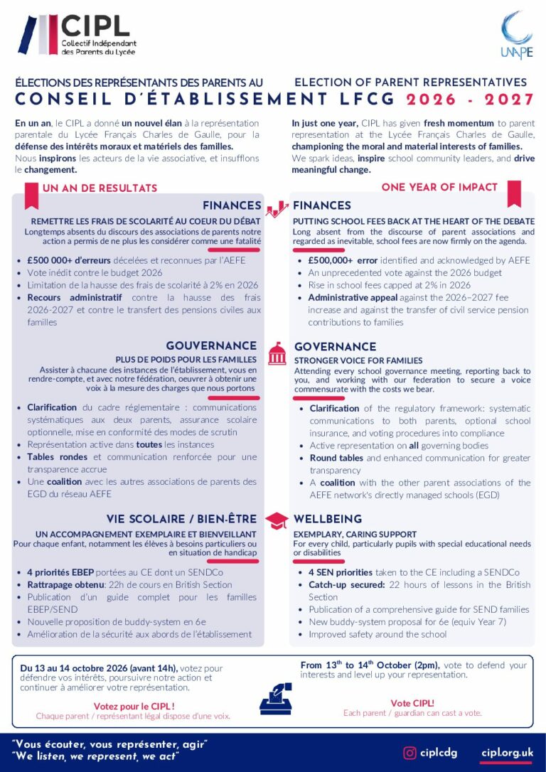 D&eacute;couvrez les professions de foi CIPL 2026-2027